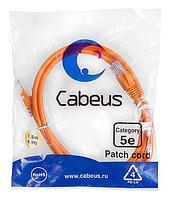 Патч-корд Cabeus PC-UTP-RJ45-Cat.5e-1.5m-OR Кат.5е 1.5 м оранжевый