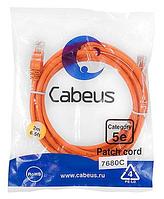 Патч-корд Cabeus PC-UTP-RJ45-Cat.5e-2m-OR Кат.5е 2 м оранжевый