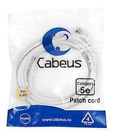 Патч-корд Cabeus PC-UTP-RJ45-Cat.5e-3m-WH Кат.5е 3 м белый