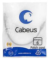 Патч-корд Cabeus PC-UTP-RJ45-Cat.6-0.3m Кат.6 0.3 м серый