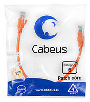 Патч-корд Cabeus PC-UTP-RJ45-Cat.6-0.3m-OR Кат.6 0.3 м оранжевый