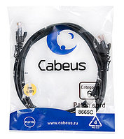 Патч-корд Cabeus PC-UTP-RJ45-Cat.6-2m-BK Кат.6 2 м черный