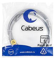 Патч-корд Cabeus PC-UTP-RJ45-Cat.6-3m Кат.6 3 м серый