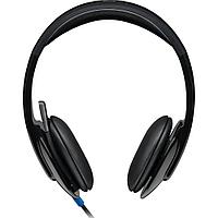 Наушники с микрофоном Logitech Headset H540 черный 1.8м накладные USB оголовье (981-000480)