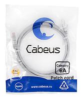 Патч-корд Cabeus PC-UTP-RJ45-Cat.6a-1.5m-LSZH Кат.6а 1.5 м серый