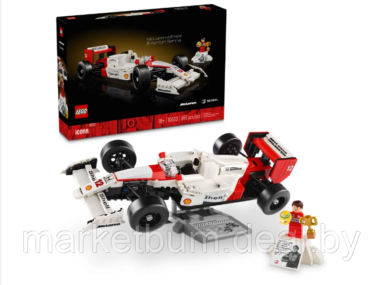 Конструктор LEGO Icons 10330 McLaren MP4/4 и Айртон Сенна