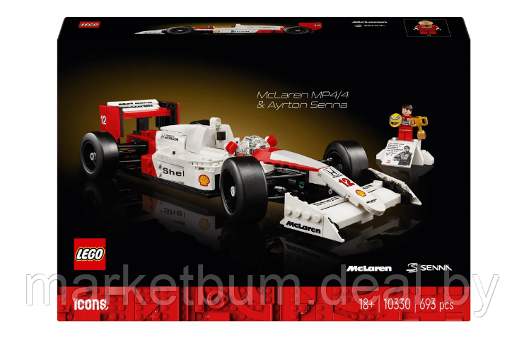 Конструктор LEGO Icons 10330 McLaren MP4/4 и Айртон Сенна - фото 2 - id-p224950518