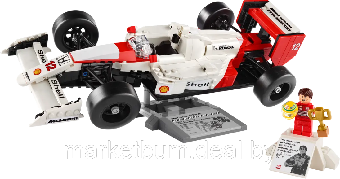 Конструктор LEGO Icons 10330 McLaren MP4/4 и Айртон Сенна - фото 9 - id-p224950518