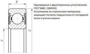 Подшипник 180112 (60х95х18мм) ПВ-Group