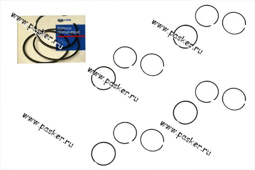 Кольца поршневые 79,8 ВАЗ-21011,06,2121 АвтоВАЗ хром (к-т 4шт) - фото 1 - id-p224916687