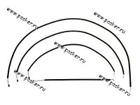 Трос печки и заслонок ВАЗ-21083 (к-т 4 шт.) высокая панель РЕКАРДО