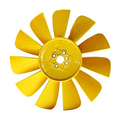 Крыльчатка вентилятора ГАЗ-3302,3221,2217,2705,2752 (11 лопастей) желтая Riginal