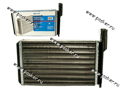 Радиатор отопителя ВАЗ-2108-99,2113-15 алюм. ДЗА (уп. LADA) - фото 1 - id-p224922595