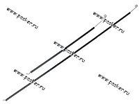 Трос печки и заслонок ВАЗ-2103,06 (к-т 2 шт.) РЕКАРДО