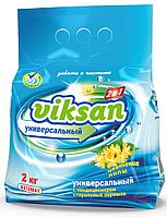 Стиральный порошок 2кг универсальное VIKSAN автомат с кондиционером 2 в 1 "Цветение липы"