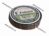 Изолента ПВХ Folsen 19мм х 20м черная Premium от-18С до+105С