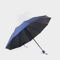 Зонт муж мех R54/62 4сл 10спиц ЭПОНЖ Однотон руч прям прорезин чёрн МИКС пакет