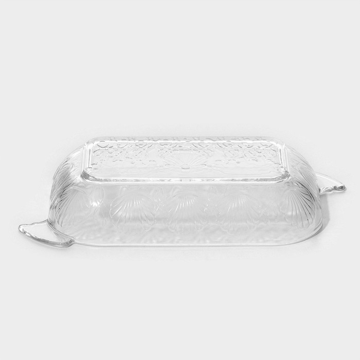 Блюдо-шубница «Ракушка», стеклянное, 30×16×5 см, в подарочной упаковке - фото 5 - id-p224952990