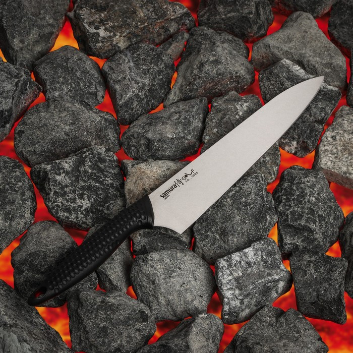 Нож кухонный Samura GOLF, шеф, лезвие 22,1 см, AUS-8 - фото 2 - id-p224953012