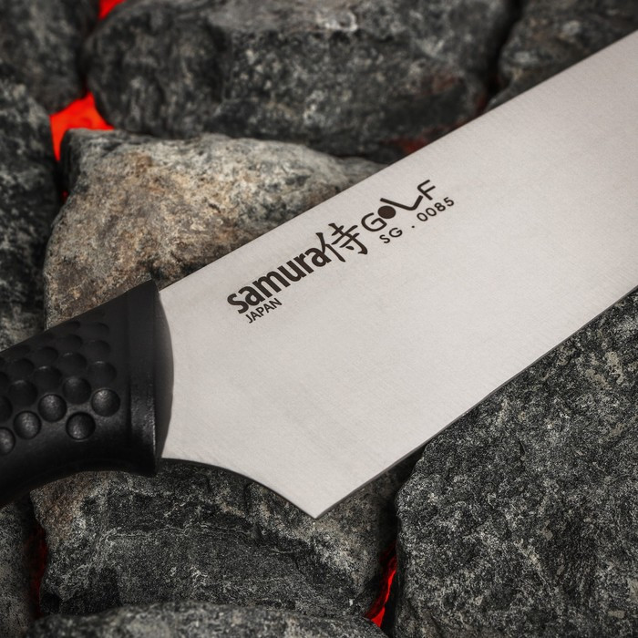 Нож кухонный Samura GOLF, шеф, лезвие 22,1 см, AUS-8 - фото 4 - id-p224953012