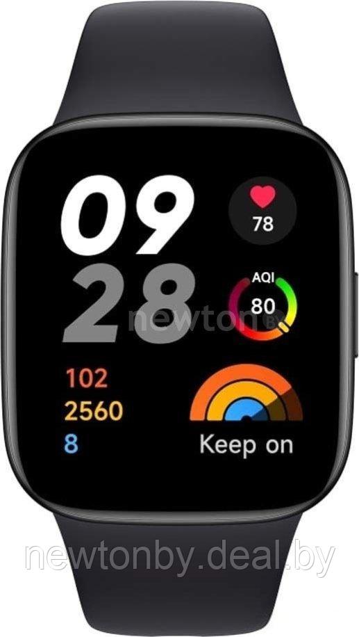 Умные часы Xiaomi Redmi Watch 3 Active (черный, международная версия) - фото 1 - id-p224953214