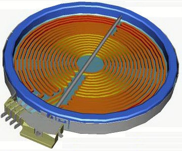 Конфорка трёх зонная плиты Electrolux EHF6547FOK EK0 3890806213 (Разборка)