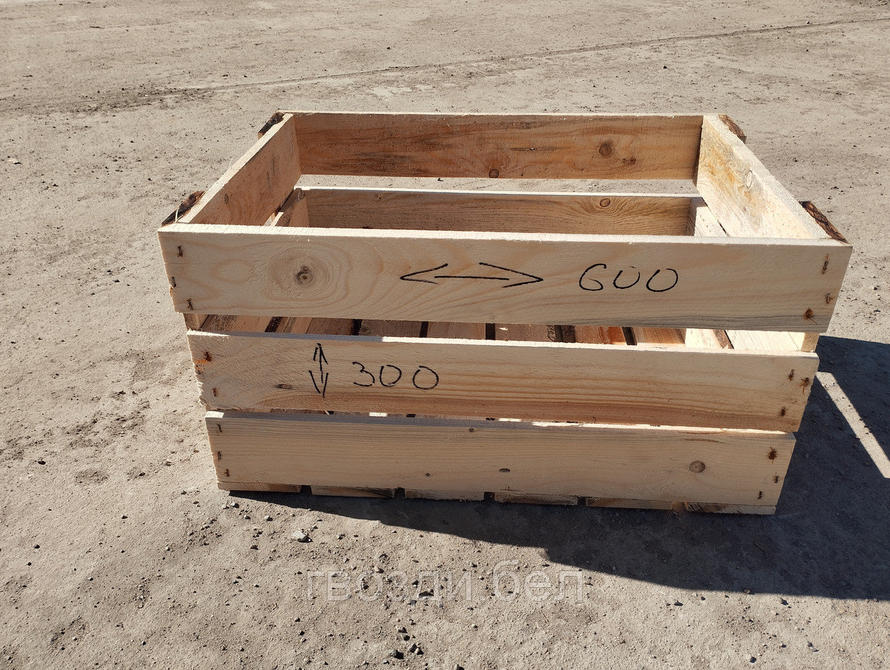 Ящик деревянный для овощей 600*400*300