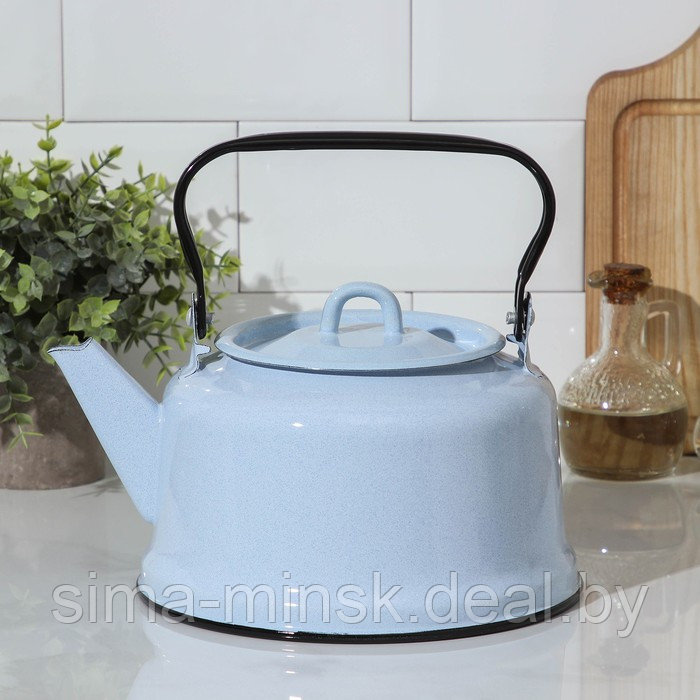 Чайник, 3,5 л, закатное дно, индукция, цвет голубой - фото 1 - id-p224954906