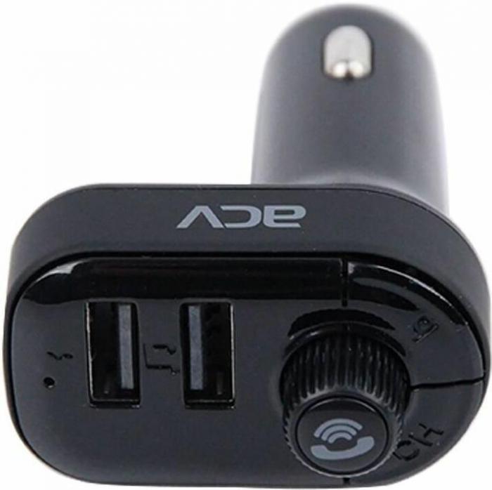 ACV Автомобильный FM-модулятор FMT-118B черный BT USB (37399) - фото 1 - id-p224954403