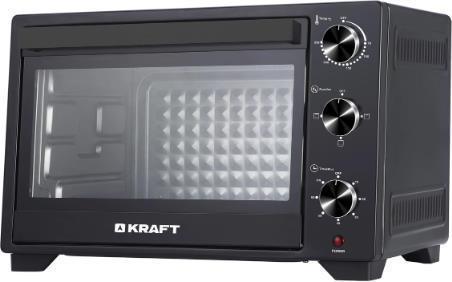 Мини духовка электрическая настольная духовой шкаф печка печь для выпечки дома KRAFT KFC-MO 250 HBL черный - фото 1 - id-p224954605