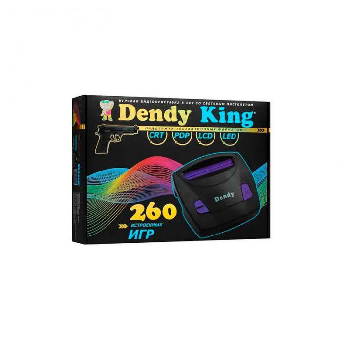Игровая приставка Dendy King 260 игр + световой пистолет - фото 1 - id-p224954832