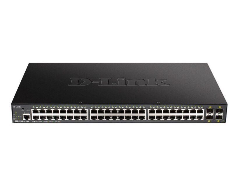 D-Link DGS-1250-52XMP/A1A Настраиваемый L2 коммутатор с 48 портами 10/100/1000Base-T и 4 портами 10GBase-X - фото 2 - id-p219347240