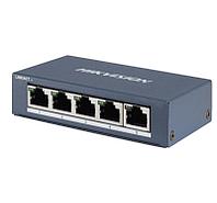 Неуправляемый коммутатор Hikvision DS-3E0505-E. 5 гигабитных RJ45 портов.