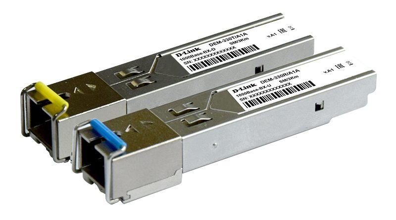 Модуль D-Link 330T/3KM/A1A. WDM SFP-трансивер с 1 портом 1000Base-BX-D (Tx:1550 нм. Rx:1310 нм) для - фото 2 - id-p220114457