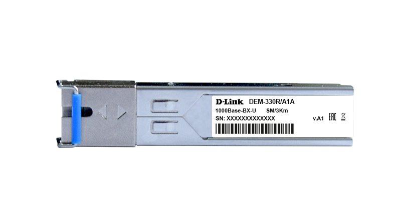 Модуль D-Link 330R/3KM/A1A. WDM SFP-трансивер с 1 портом 1000Base-BX-U (Tx:1310 нм. Rx:1550 нм) для - фото 2 - id-p220114459