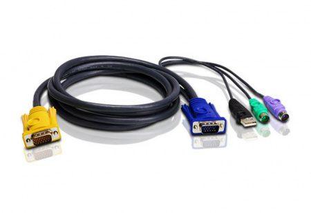 KVM-кабель ATEN 2L-5302UP. USB+PS/2 KVM Cable - фото 1 - id-p219511138