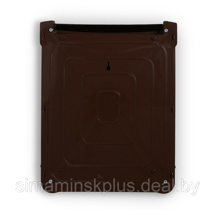 Ящик почтовый, пластиковый, «Декор», с замком, коричневый - фото 5 - id-p224958234