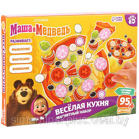 Магнитная игра для детей "Весёлая кухня", Маша и Медведь