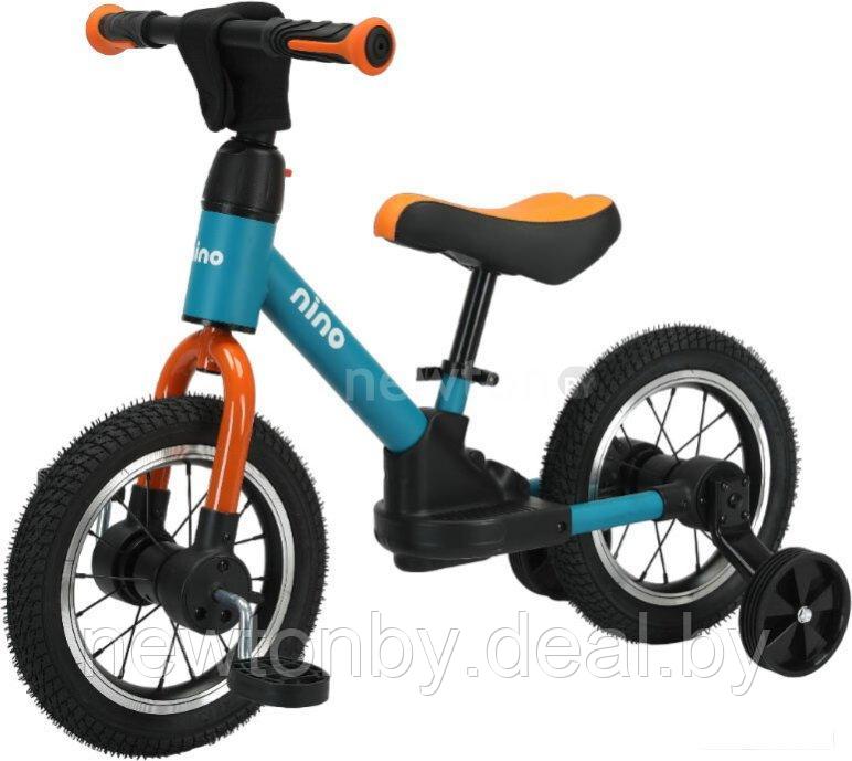 Беговел-велосипед Nino JL-106 (синий/оранжевый) - фото 1 - id-p224959002