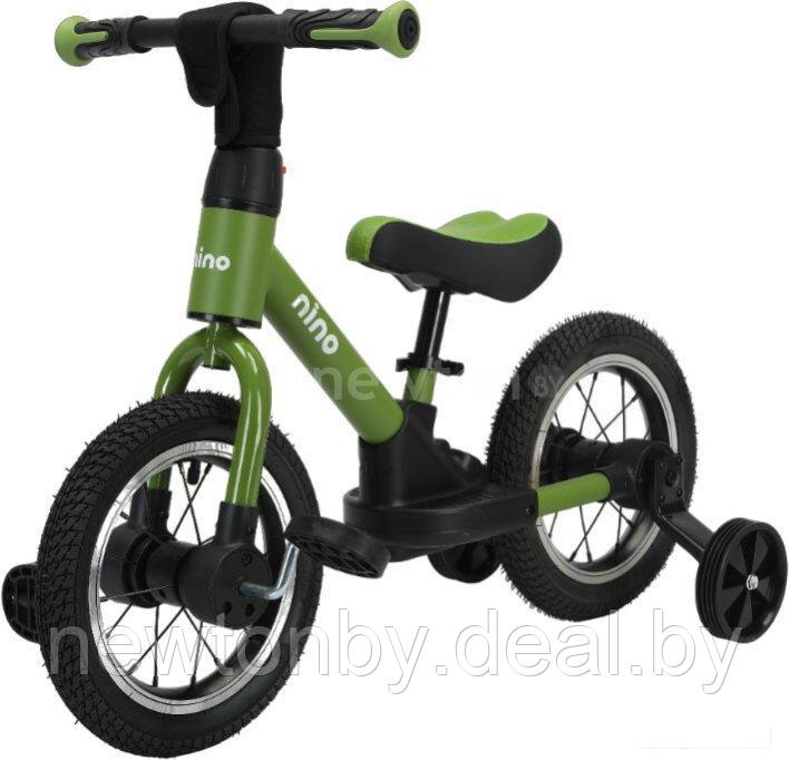 Беговел-велосипед Nino JL-106 (зеленый/черный) - фото 1 - id-p224959004