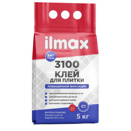 Ilmax 3100 (5кг) растворная смесь сухая облицовочная для внутренних и наружных работ - фото 1 - id-p224959058