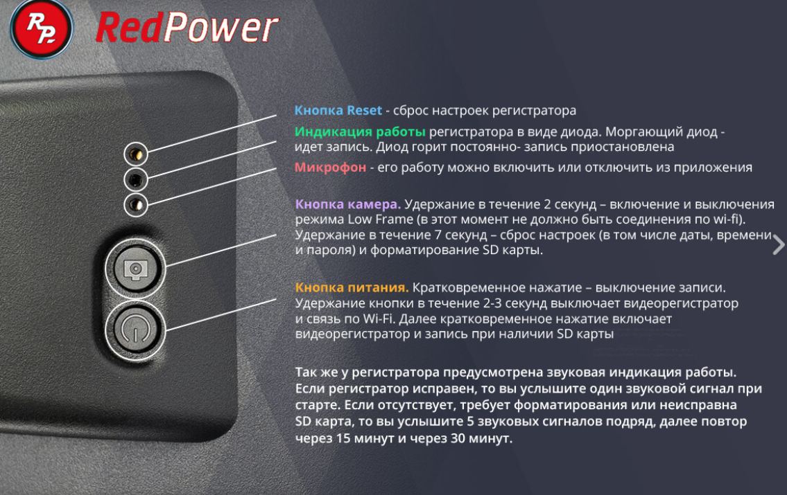 Штатный видеорегистратор RedPower для EXEED с датчиком дождя - фото 7 - id-p224959620