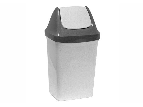 Контейнер для мусора СВИНГ 25л (мраморный) IDEA, фото 2