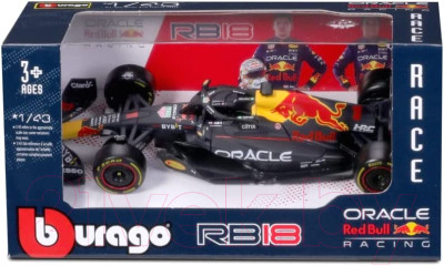 Масштабная модель автомобиля Bburago Oracle Red Bull Racing RB18 2022 / 18-380611 - фото 4 - id-p224959424