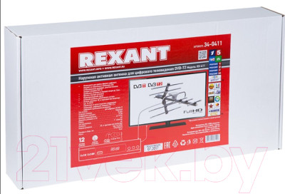 Цифровая антенна для ТВ Rexant 34-0411 - фото 4 - id-p224960886