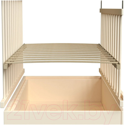 Детская кроватка VDK Birba колесо-качалка и ящик - фото 5 - id-p224960908
