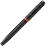 Ручка перьевая Parker IM Vibrant Rings F315, Flame Orange PVD, корпус черный/оранжевый, цвет чернил - синий, фото 2