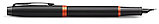 Ручка перьевая Parker IM Vibrant Rings F315, Flame Orange PVD, корпус черный/оранжевый, цвет чернил - синий, фото 3