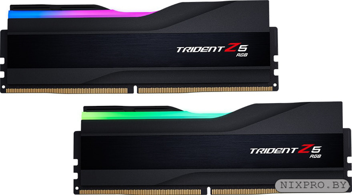 DDR5 G.SKILL TRIDENT Z5 RGB 64GB (2x32GB) 5600MHz CL30 (30-36-36-89) 1.25V / F5-5600J3036D32GX2-TZ5RK / Black - фото 1 - id-p224961812