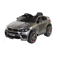 Детский электромобиль Electric Toys BMW X6M LUX 4Х4 арт. FT968Р (серебро) полноприводной